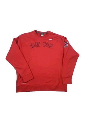 Nike Men's Red Boston Red Sox Crewneck Sweatshirt Size 2xl